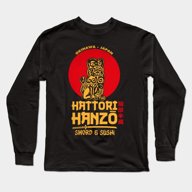 Hattori Hanzo Sword e Sushi Long Sleeve T-Shirt by TEEWEB